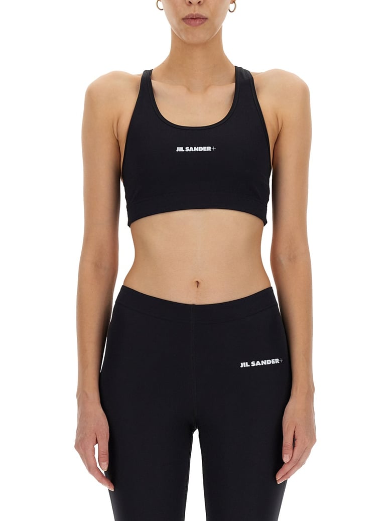 crop top with logo black by Selfnex
