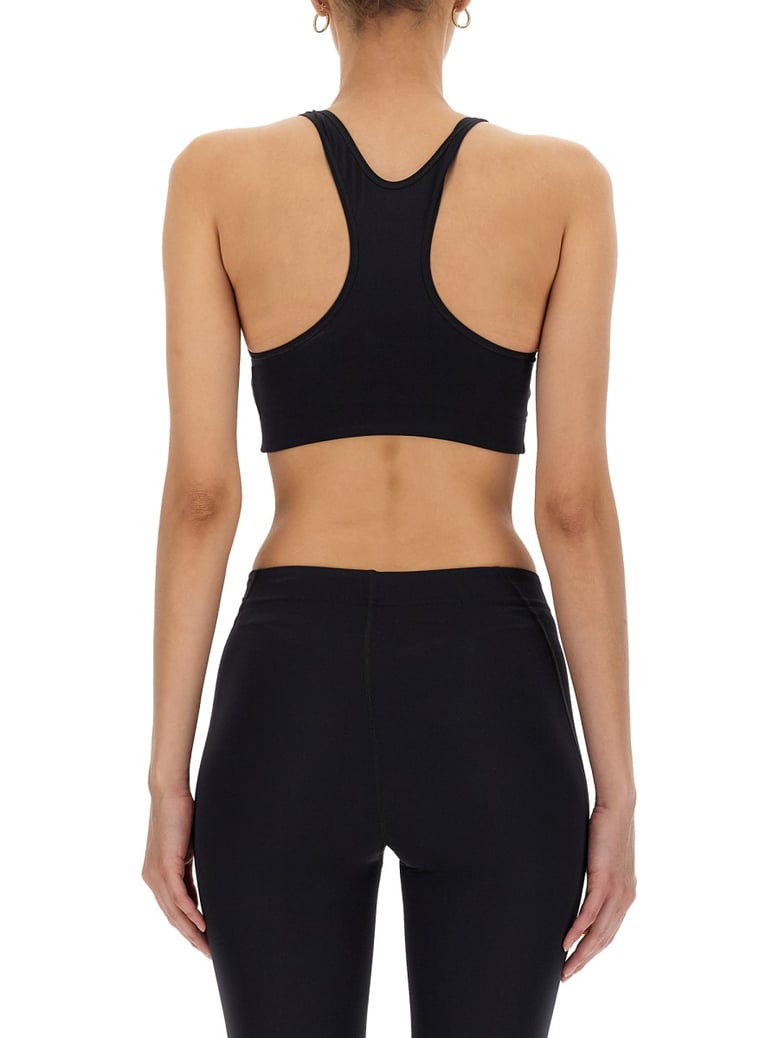 crop top with logo black by Selfnex