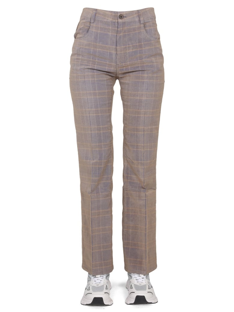 high waist pants in beige by Selfnex