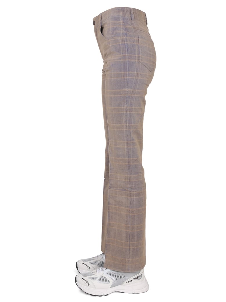 high waist pants in beige by Selfnex