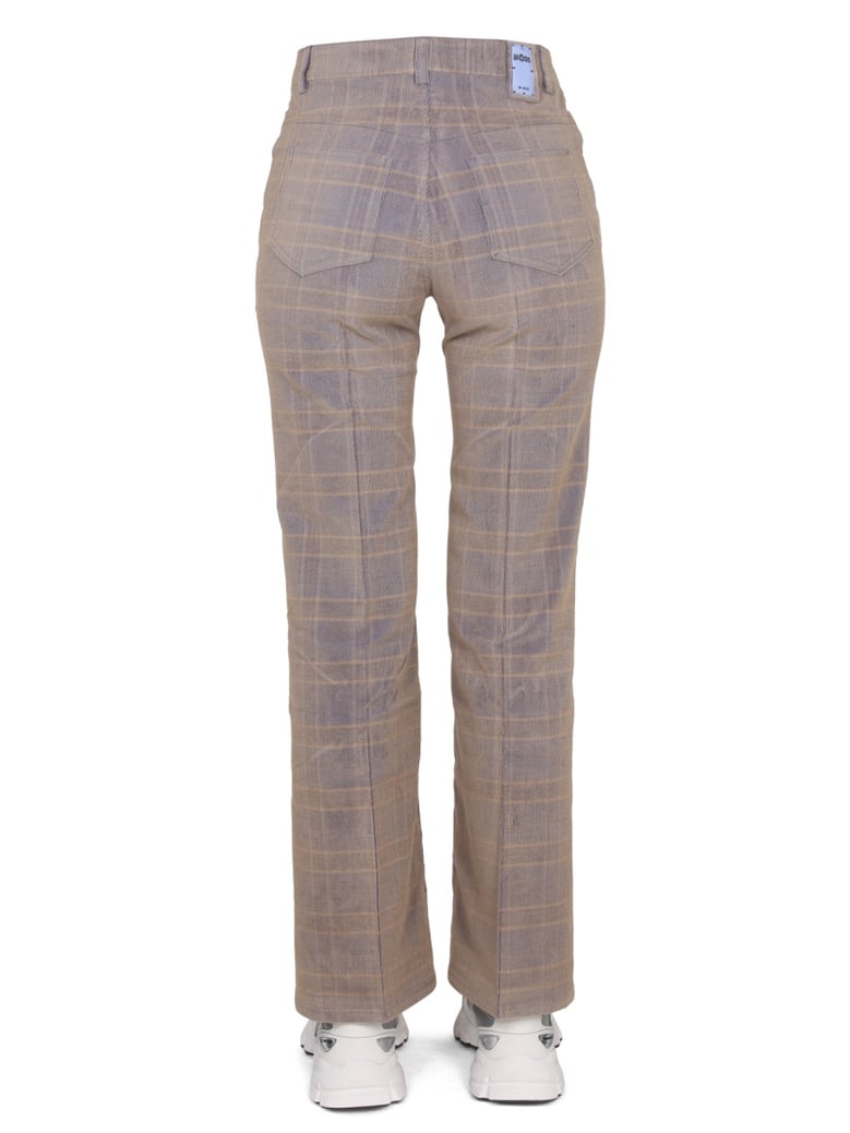 high waist pants in beige by Selfnex