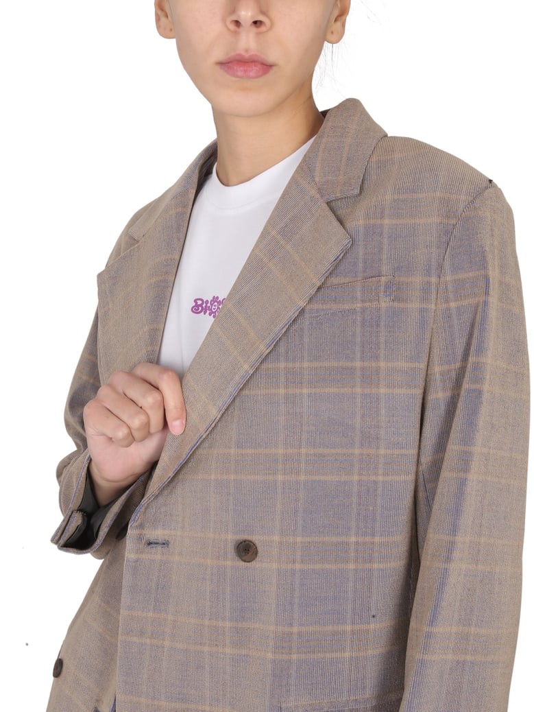oversize blazer with mirror lapels by Selfnex