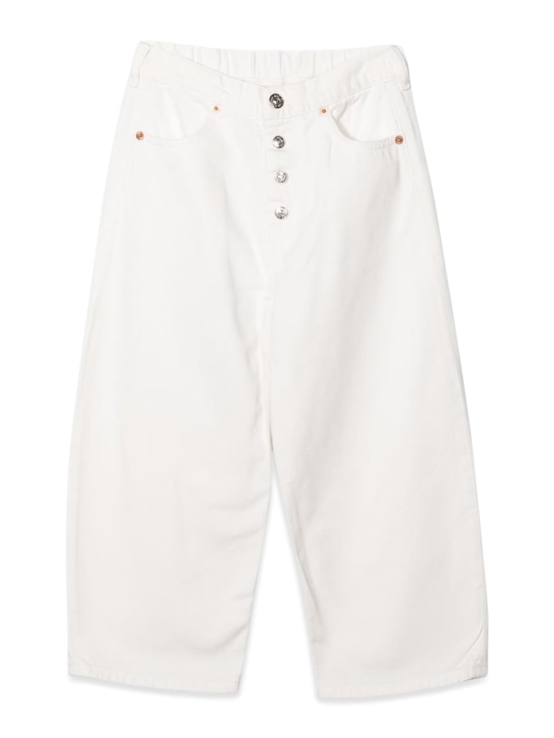 trousers white cotton by Selfnex