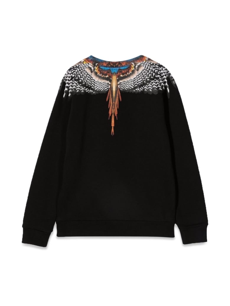 crewneck sweatshirt grizzly wings black by Selfnex