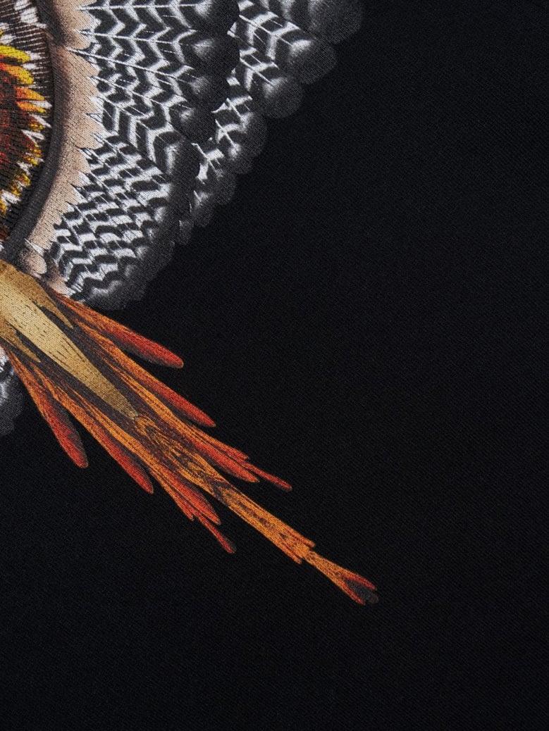 crewneck sweatshirt grizzly wings black by Selfnex
