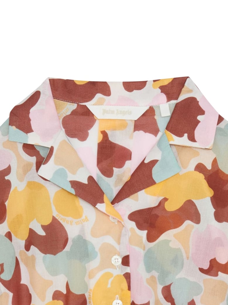 cropped shirt aop camu multicolour by Selfnex