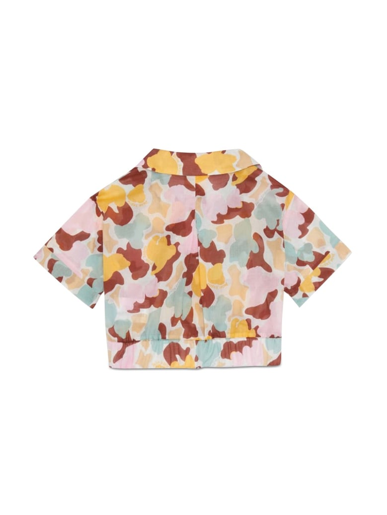 cropped shirt aop camu multicolour by Selfnex