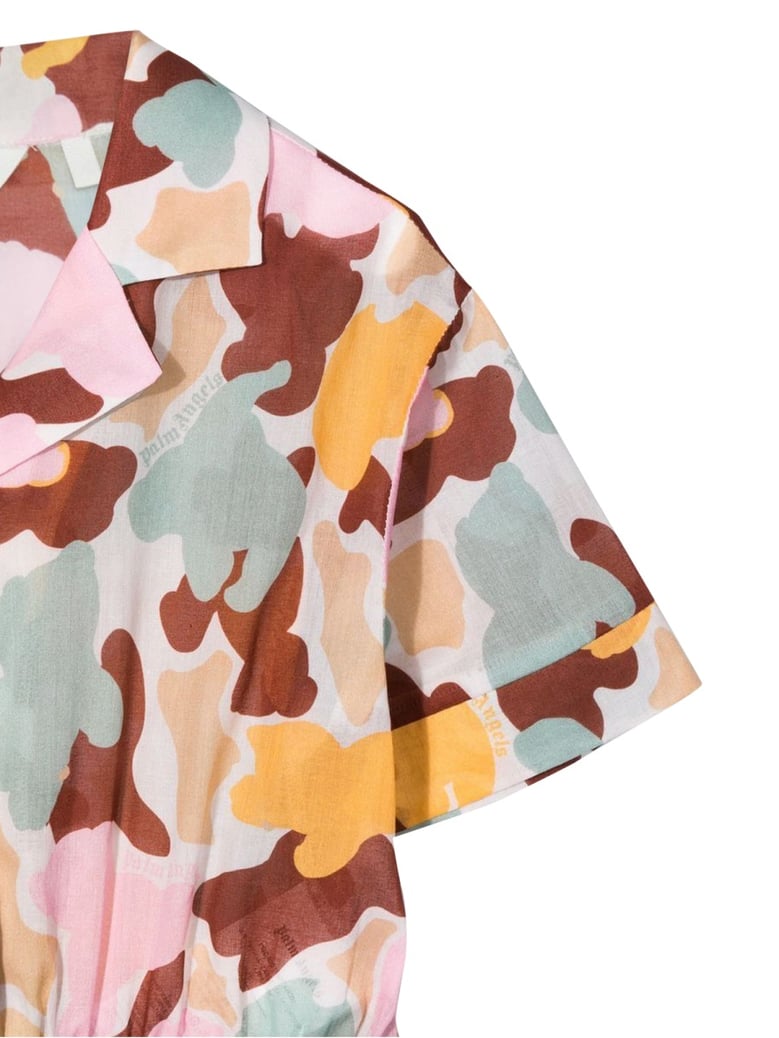 cropped shirt aop camu multicolour by Selfnex