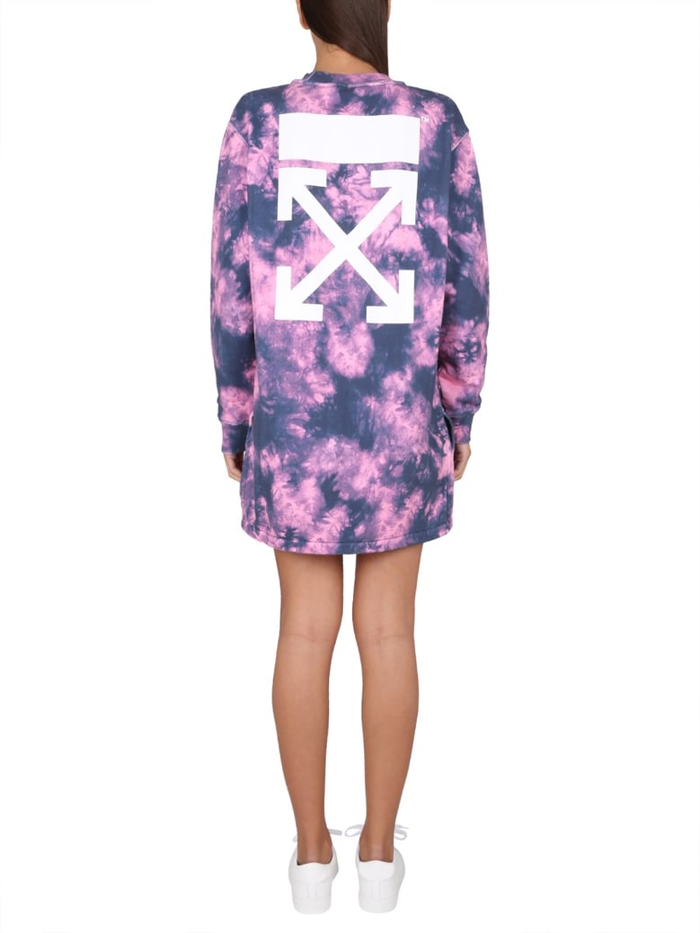 sweatshirt dress in pink by Selfnex