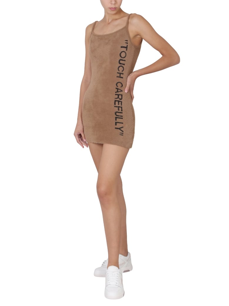 fuzzy dress with logo by Selfnex