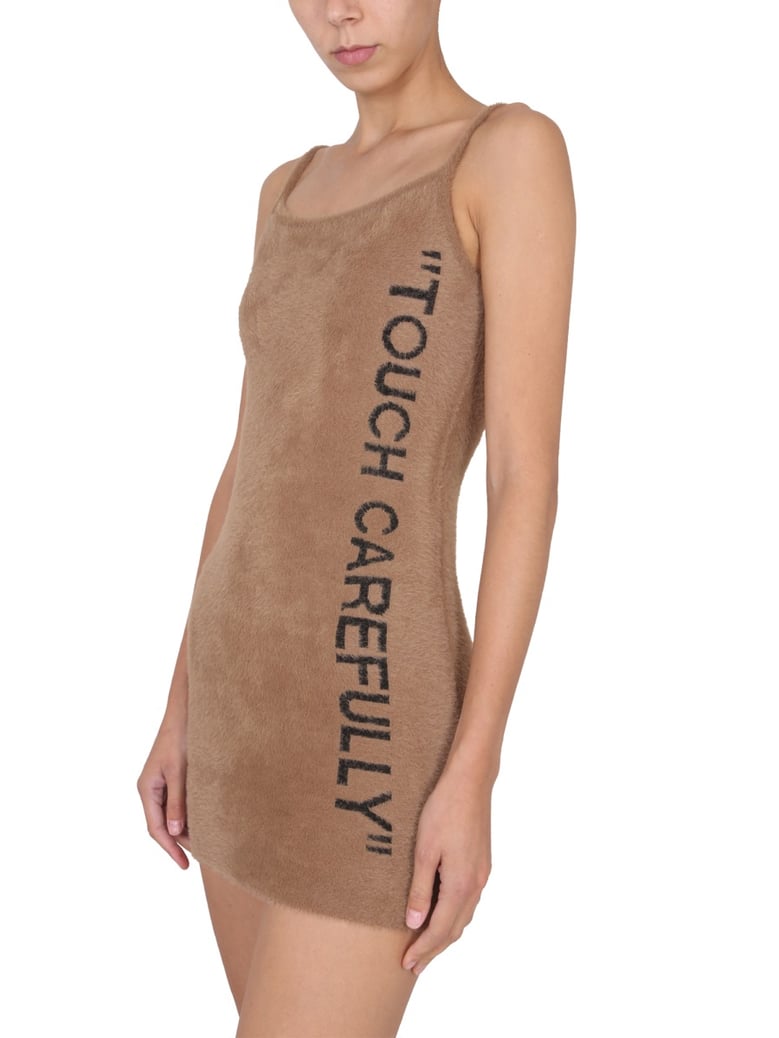 fuzzy dress with logo by Selfnex