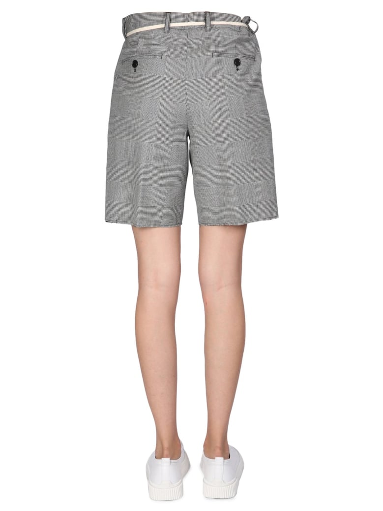 stretch flannel bermuda shorts by Selfnex