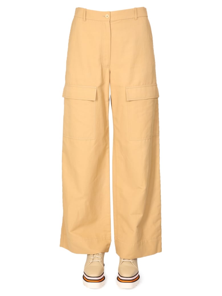 wide leg cargo pants by Selfnex