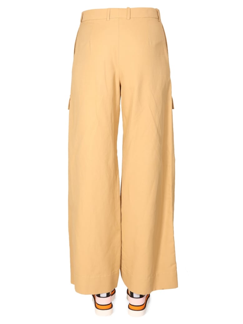 wide leg cargo pants by Selfnex
