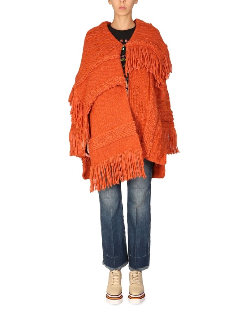 knitted textured coat by Selfnex