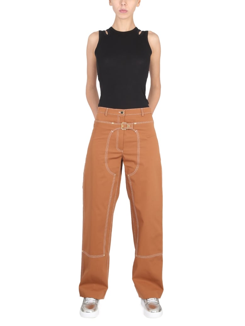 pants with buckle by Selfnex