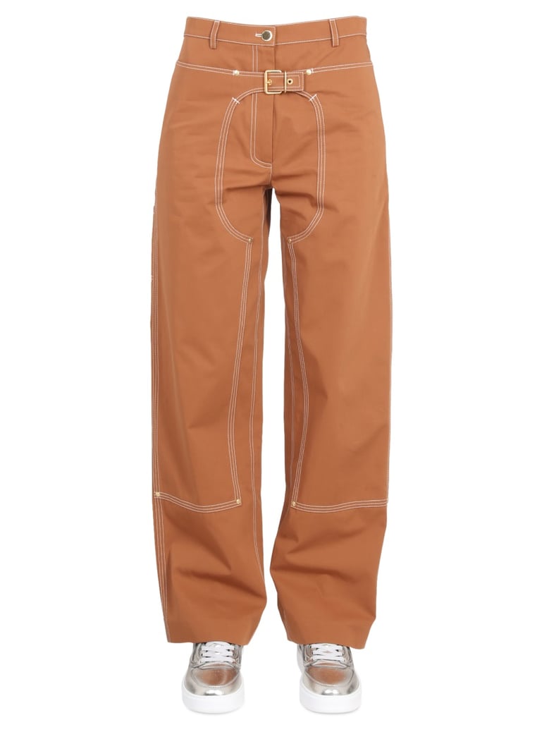 pants with buckle by Selfnex