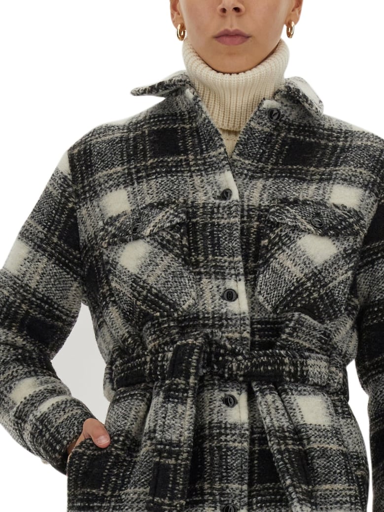 check print coat by Selfnex
