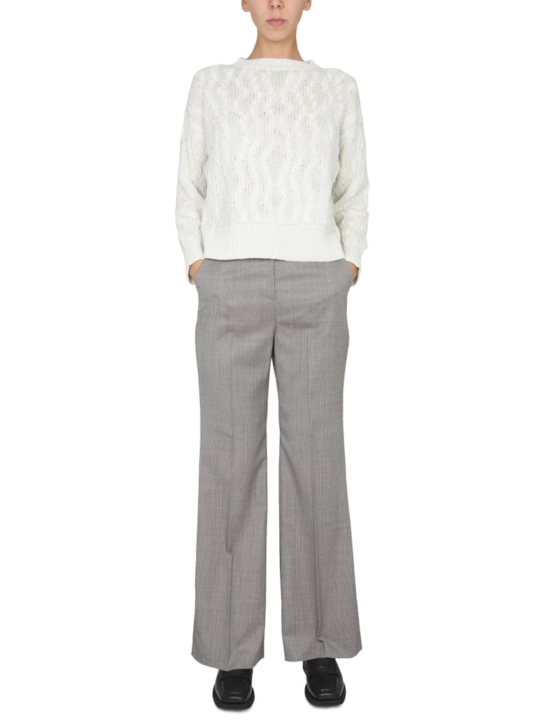 micro houndstooth pants by Selfnex