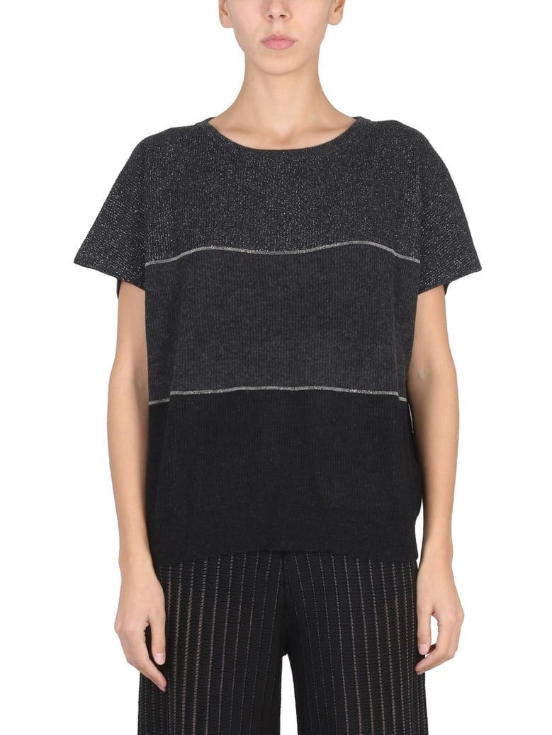 mesh jumper with shiny detail by Selfnex