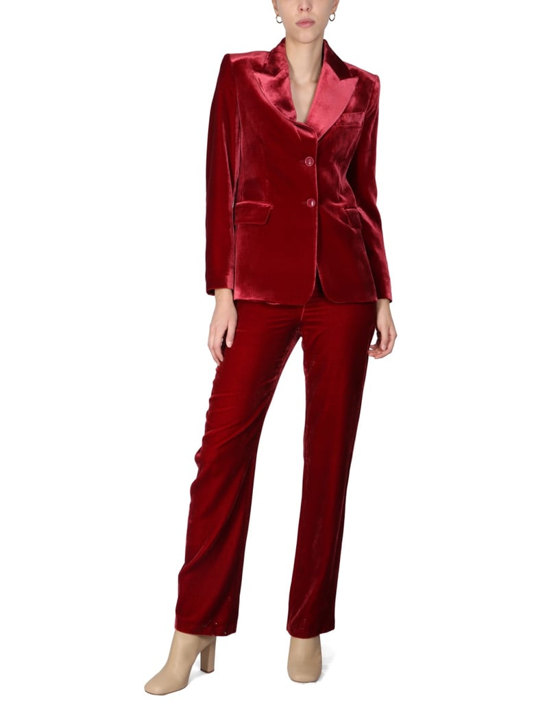 panne velvet pants by Selfnex