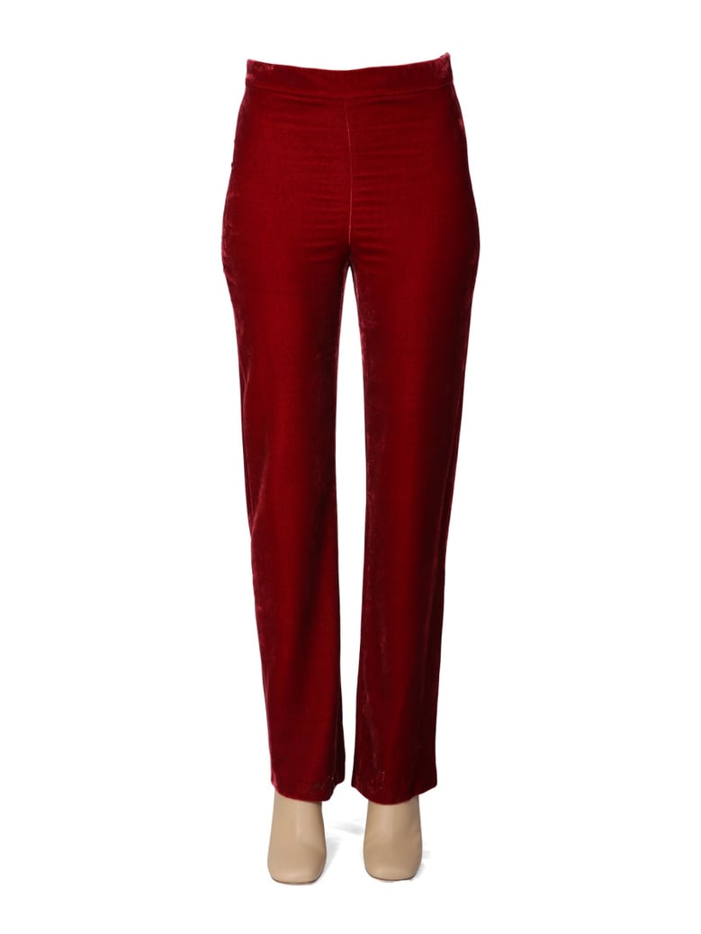 panne velvet pants by Selfnex
