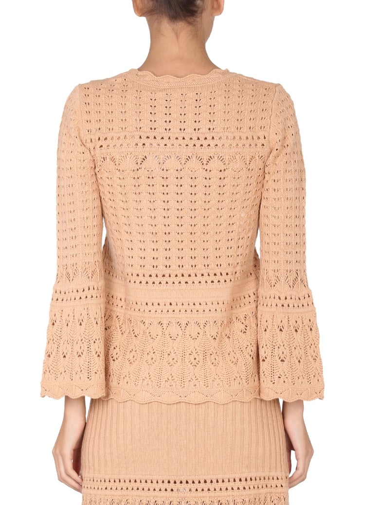 wool blend crew-neck sweater by Selfnex