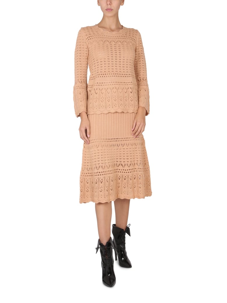 wool blend crew-neck sweater by Selfnex