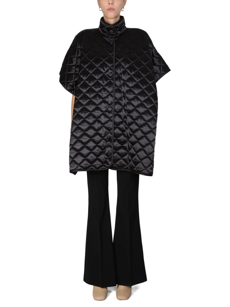 quilted jacket with high neck by Selfnex