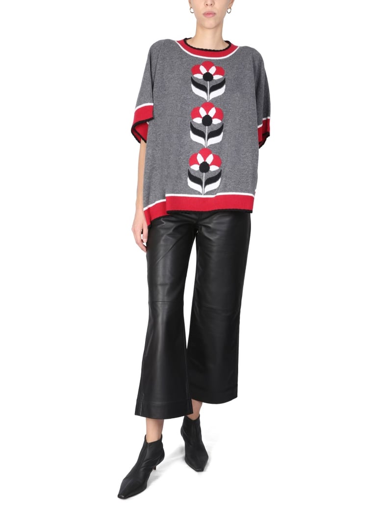 wool jersey jumper with geometric design by Selfnex