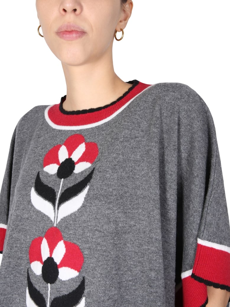 wool jersey jumper with geometric design by Selfnex