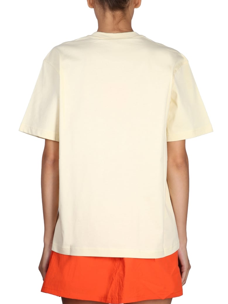 crewneck t-shirt with logo embroidery by Selfnex