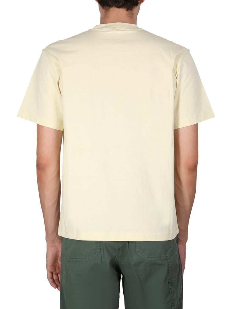 crewneck t-shirt with logo embroidery by Selfnex