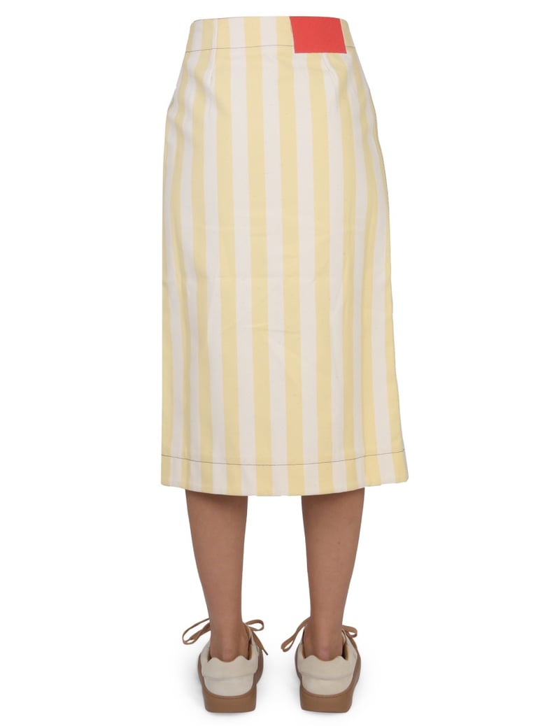 striped pattern skirt by Selfnex