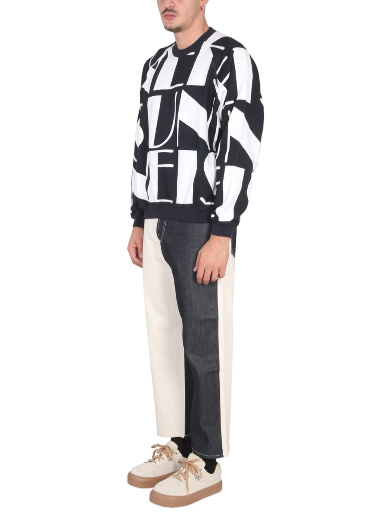 logo print crewneck sweatshirt by Selfnex