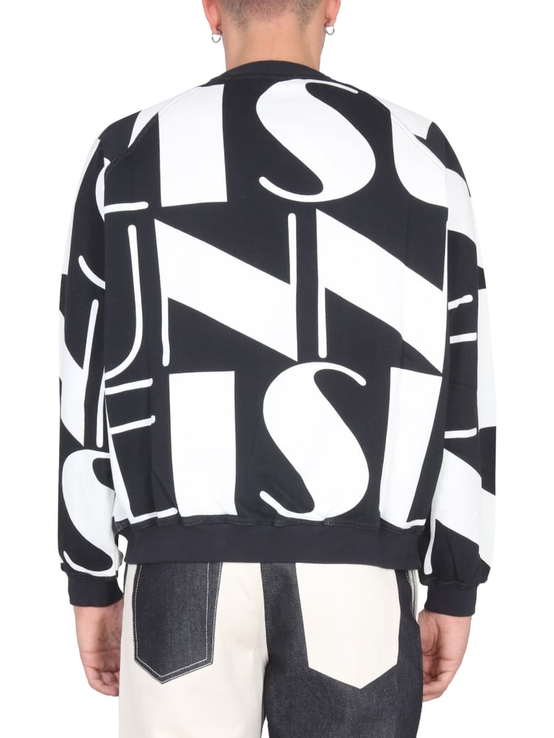 logo print crewneck sweatshirt by Selfnex