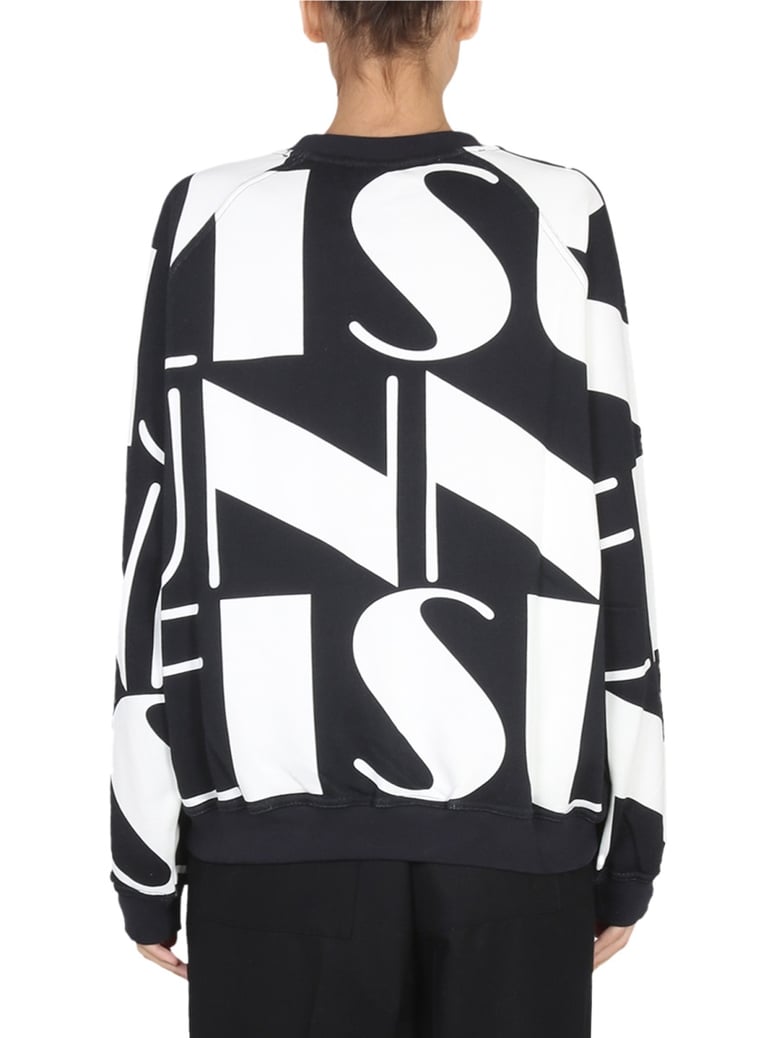 logo print crewneck sweatshirt by Selfnex
