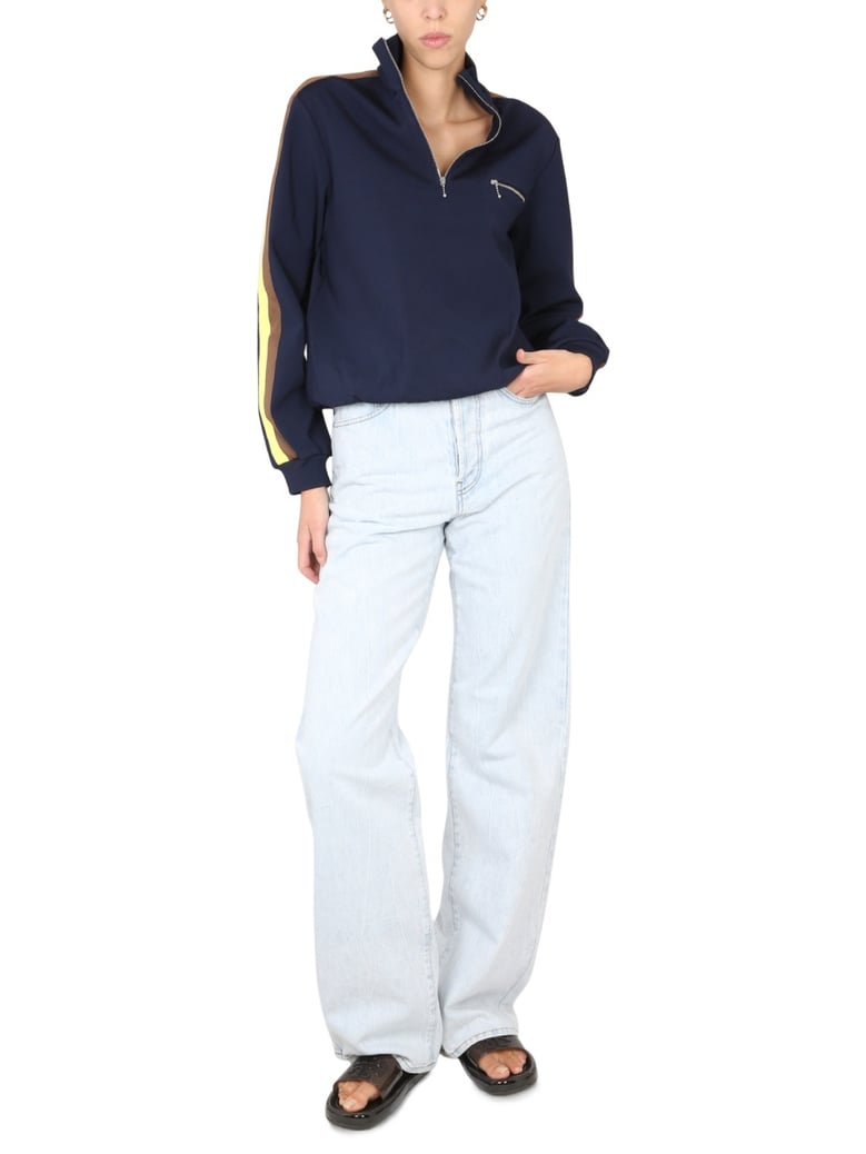 sweatshirt with front zipper by Selfnex