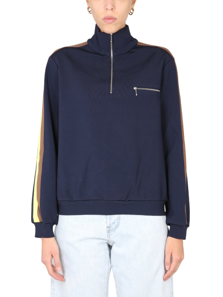 sweatshirt with front zipper by Selfnex