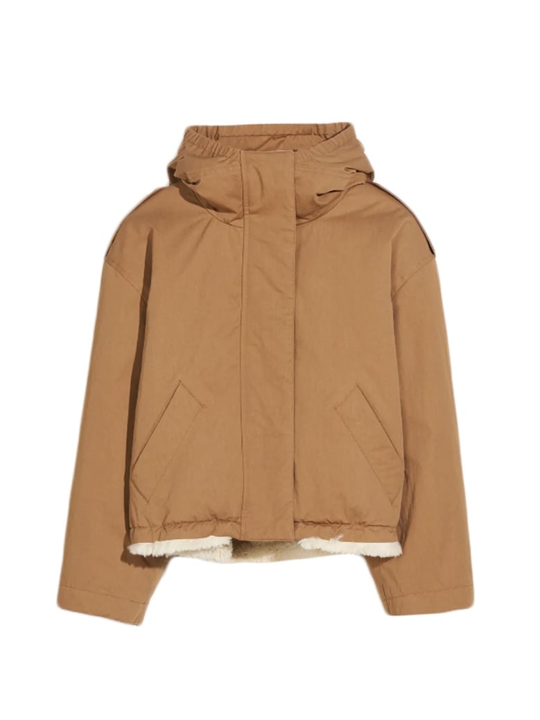 hooded jacket beige by Selfnex