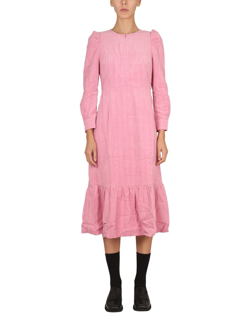 midi dress with necklace detail by Selfnex