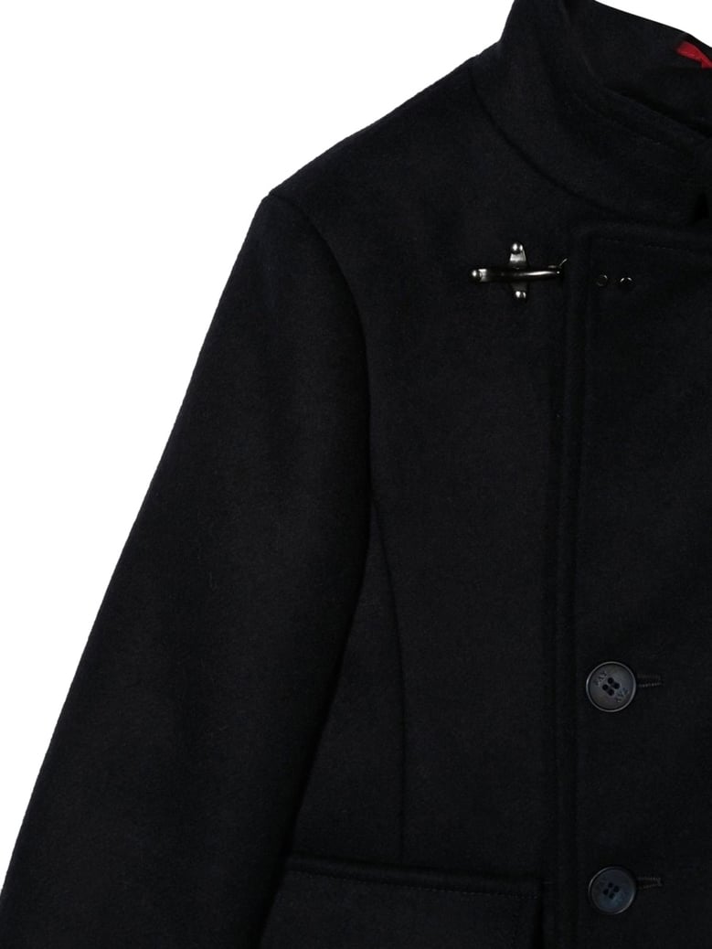 double-breasted wool coat blue by Selfnex
