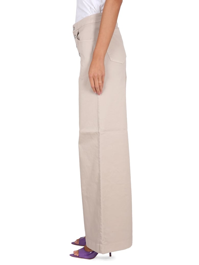 trousers yoko extraflare beige by Selfnex