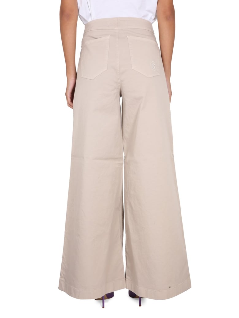 trousers yoko extraflare beige by Selfnex
