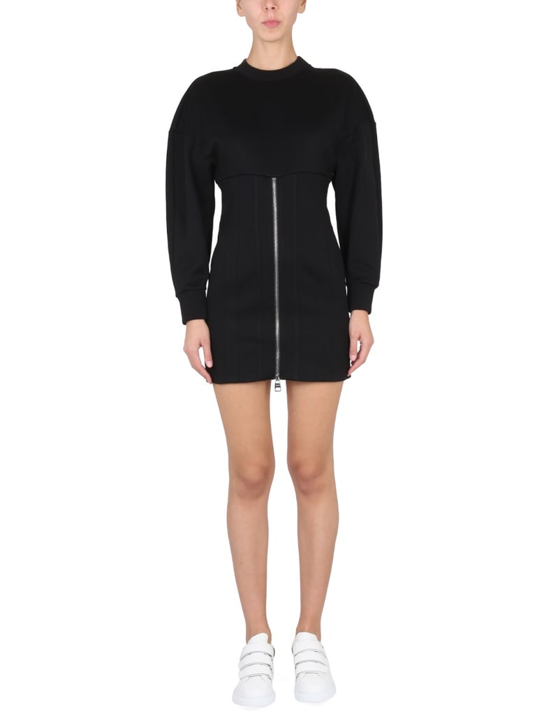 mini dress with cocoon sleeves by Selfnex