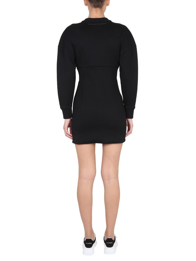 mini dress with cocoon sleeves by Selfnex