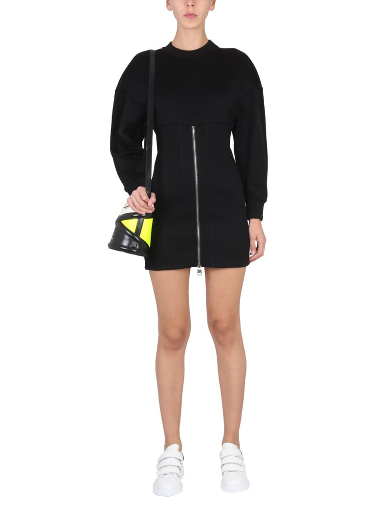 mini dress with cocoon sleeves by Selfnex