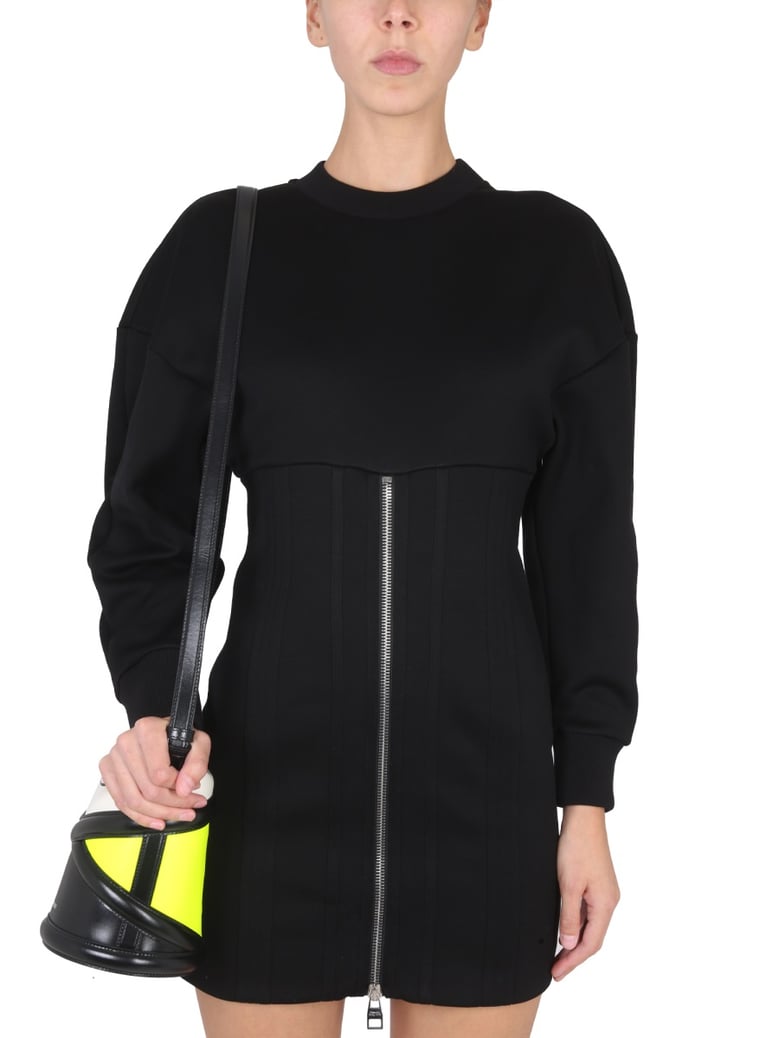 mini dress with cocoon sleeves by Selfnex