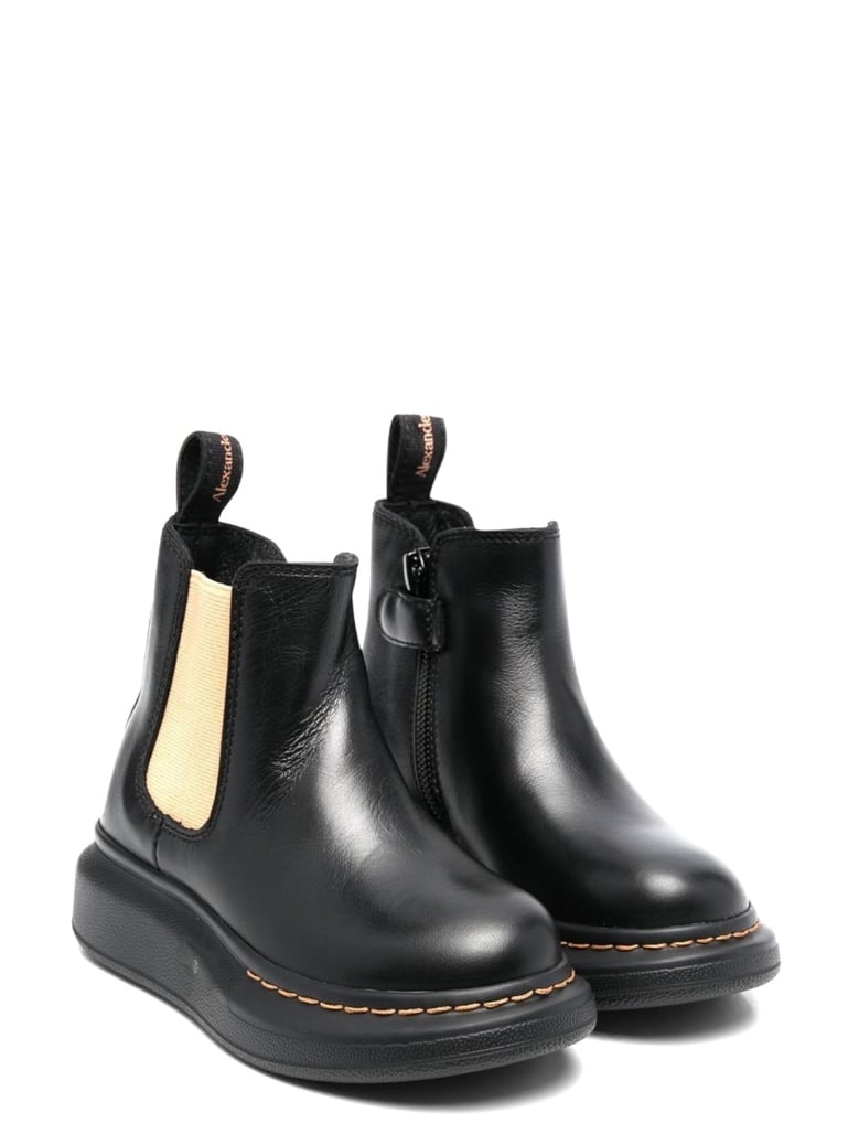 ankle boots black calf leather by Selfnex