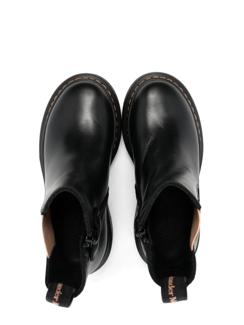 ankle boots black calf leather by Selfnex
